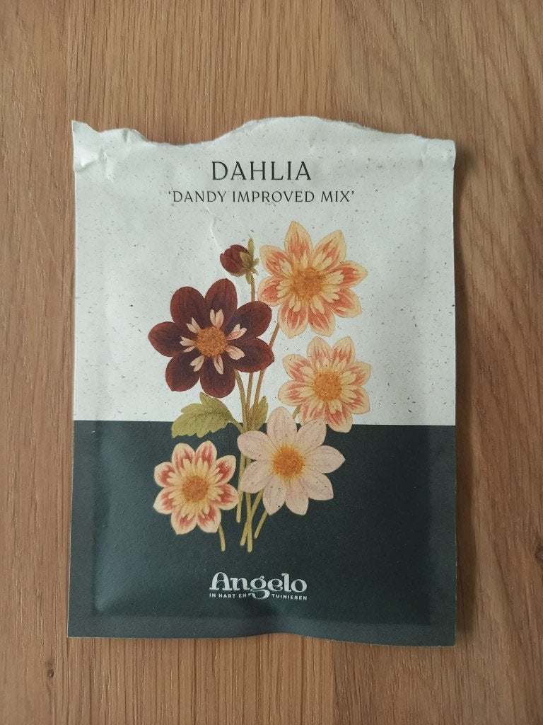 Zaadjesmix dahlia, Ophalen of Verzenden, Voorjaar, Volle zon, Zaad