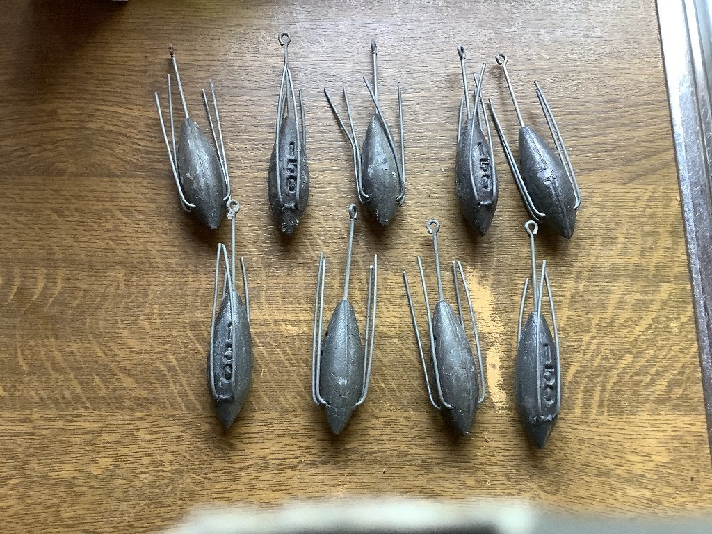 Vislood 9 stuks 150gram, Sports nautiques & Bateaux, Enlèvement, Comme neuf, Flotteur ou Plomb