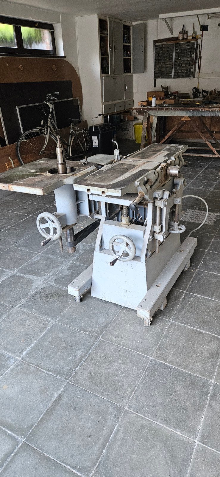 Gietijzeren houtcombiné (380V) met complete set toebehoren, Ophalen