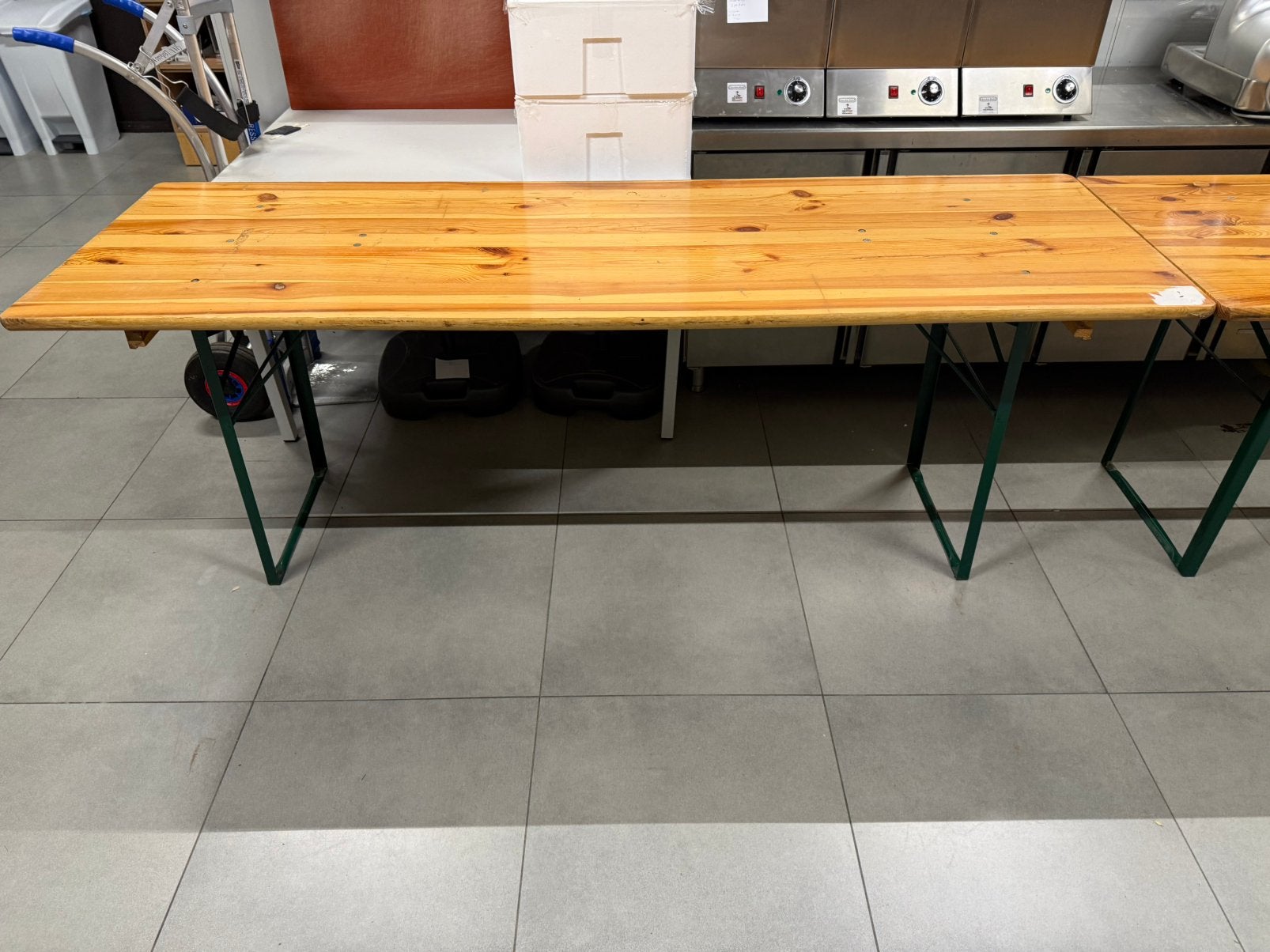 Houten tafels 2 stuks, Jardin & Terrasse, Enlèvement, Utilisé, Bois