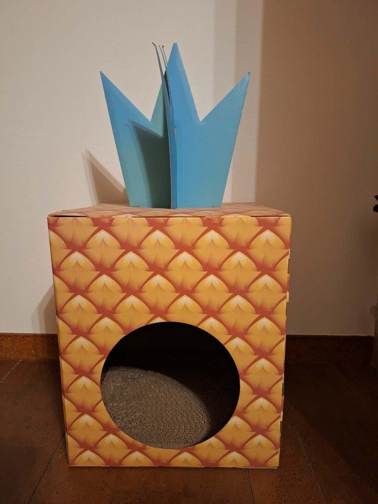 Nieuw Katten krabhuisje / doos in Ananasstijl, Dieren en Toebehoren, Katten-accessoires, Ophalen of Verzenden, Nieuw