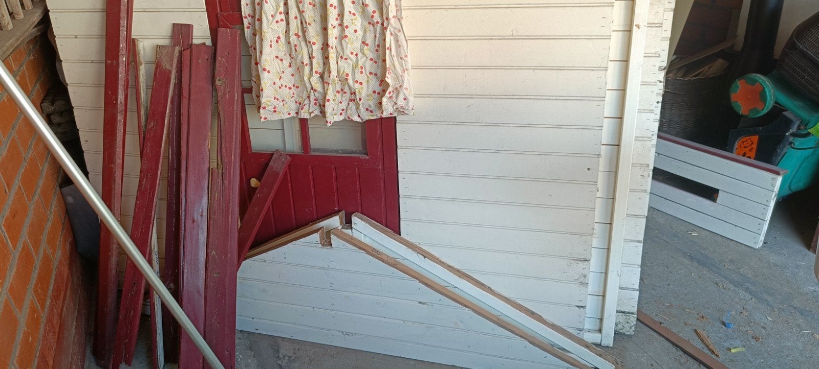 gezellig houten huisje kinderen, Ophalen, Wit
