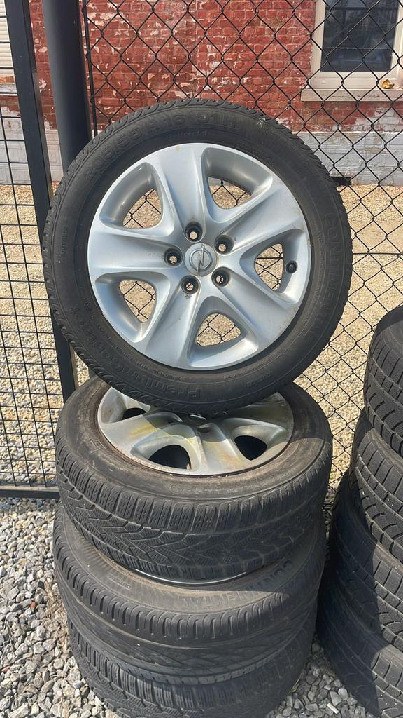 Opel Velgen + Banden 205/55/R16 91H, Auto-onderdelen, Banden en Velgen, Ophalen, Gebruikt, 16 inch, Banden en Velgen