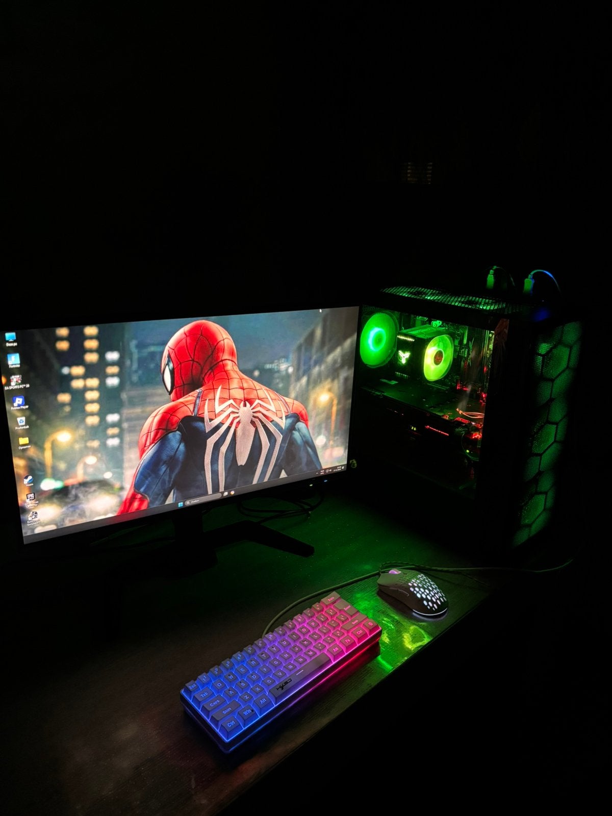 Gaming pc setup ( nieuw en prachtig!), Ophalen of Verzenden, Zo goed als nieuw, Gaming