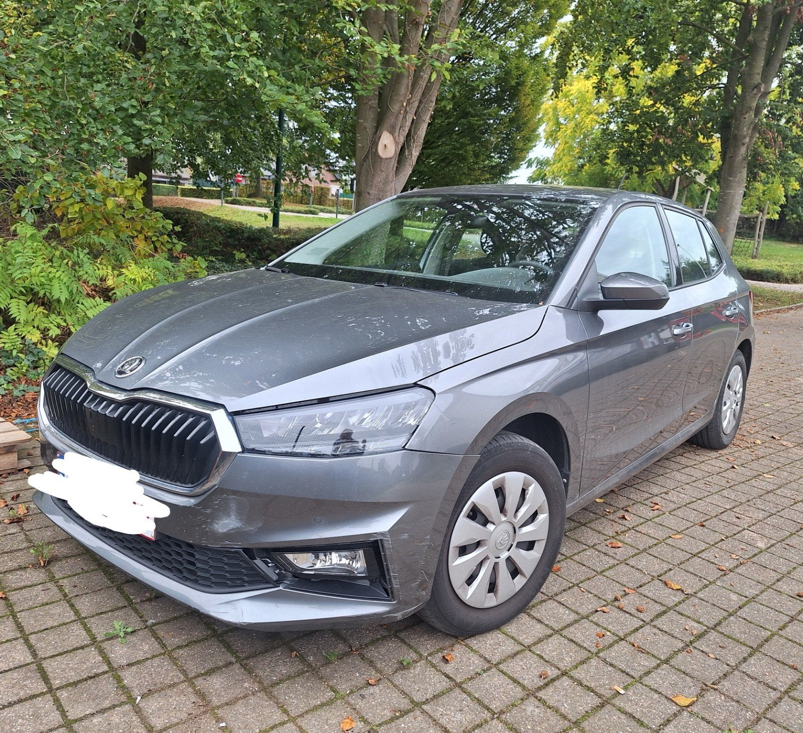 skoda fabia 1e eigenaar bouwjaar 2024, Auto's, 4 deurs, Stof, Euro 6, Grijs