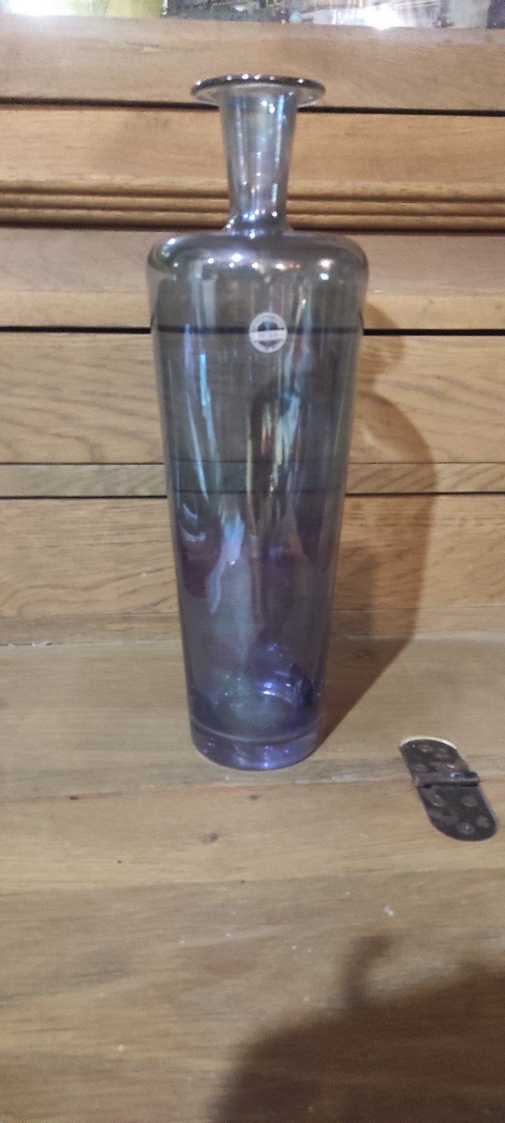 Magnifique vase en verre italien vintage — Cristallerie SI-A, Antiquités & Art, Enlèvement