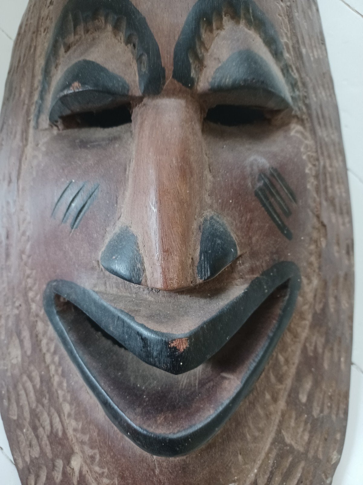 ancien Grand masque Africain en bois, Antiquités & Art, Enlèvement, Masque, Bois