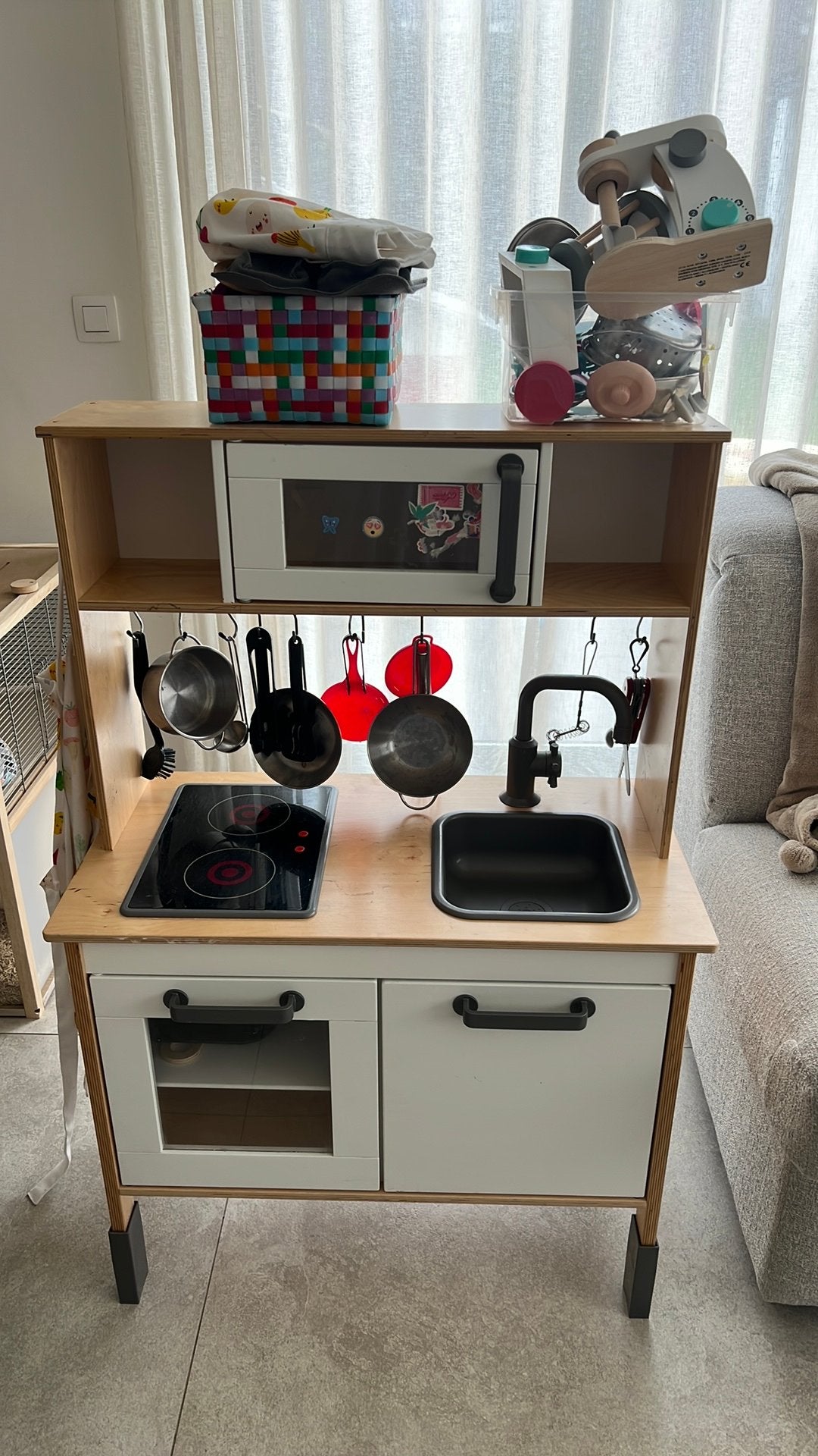 IKEA Keukentje met accessories, Enlèvement, Utilisé, Matériaux autres, Accessoires de cuisine de jeu