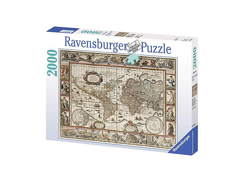 Carte du monde du puzzle Ravensburger 2000 pièces, Cinq joueurs ou plus, Enlèvement ou Envoi, Neuf, Ravensburger