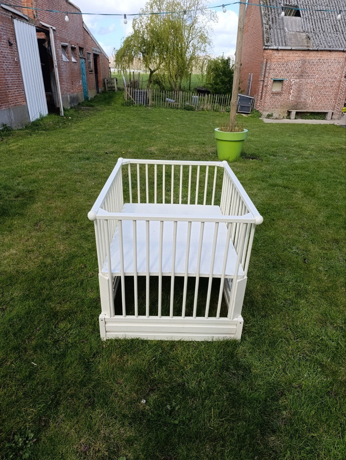 babypark, Ophalen, Gebruikt, Rechthoekig, In hoogte verstelbaar