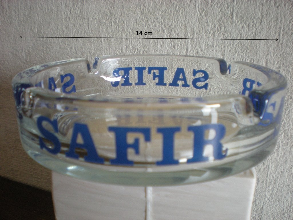 SAFIR  Cendrier lourd en verre, Enlèvement ou Envoi, Comme neuf, Autres types