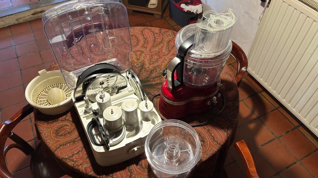 KitchenAid Artisan Foodprocessor + alle accessoires!, Ophalen of Verzenden, Zo goed als nieuw