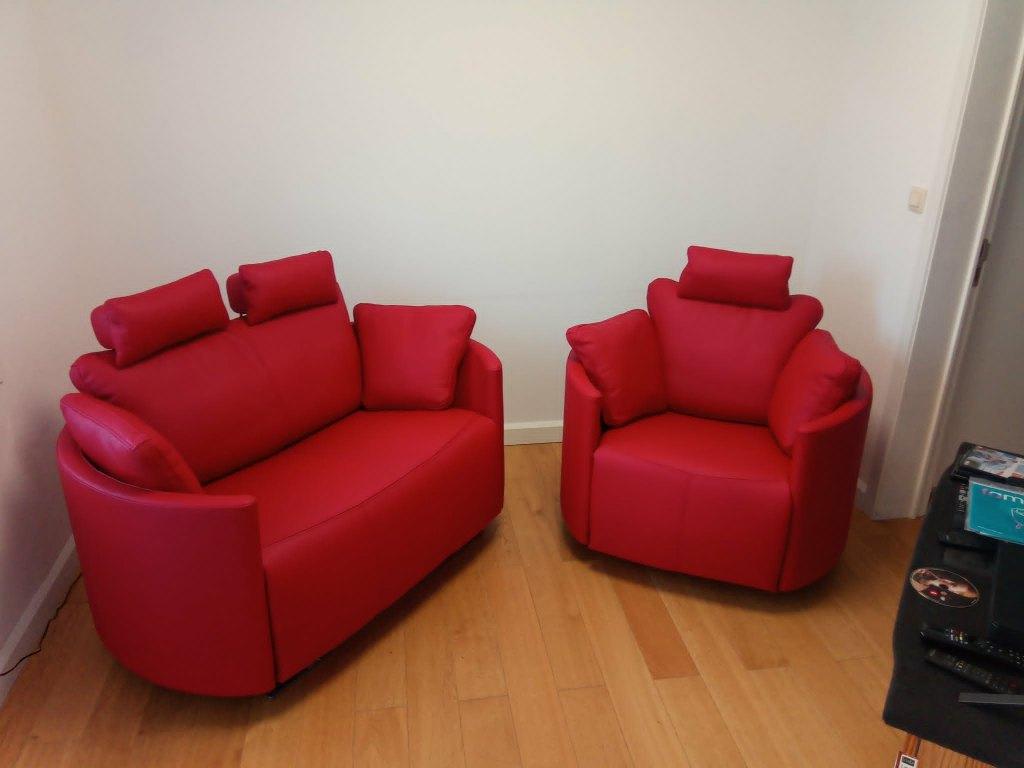 Canapé Fama Moonrise XL (3 places) et fauteuil (1 place), Maison & Meubles, Canapés | Salons, Comme neuf, Banc droit, Deux personnes