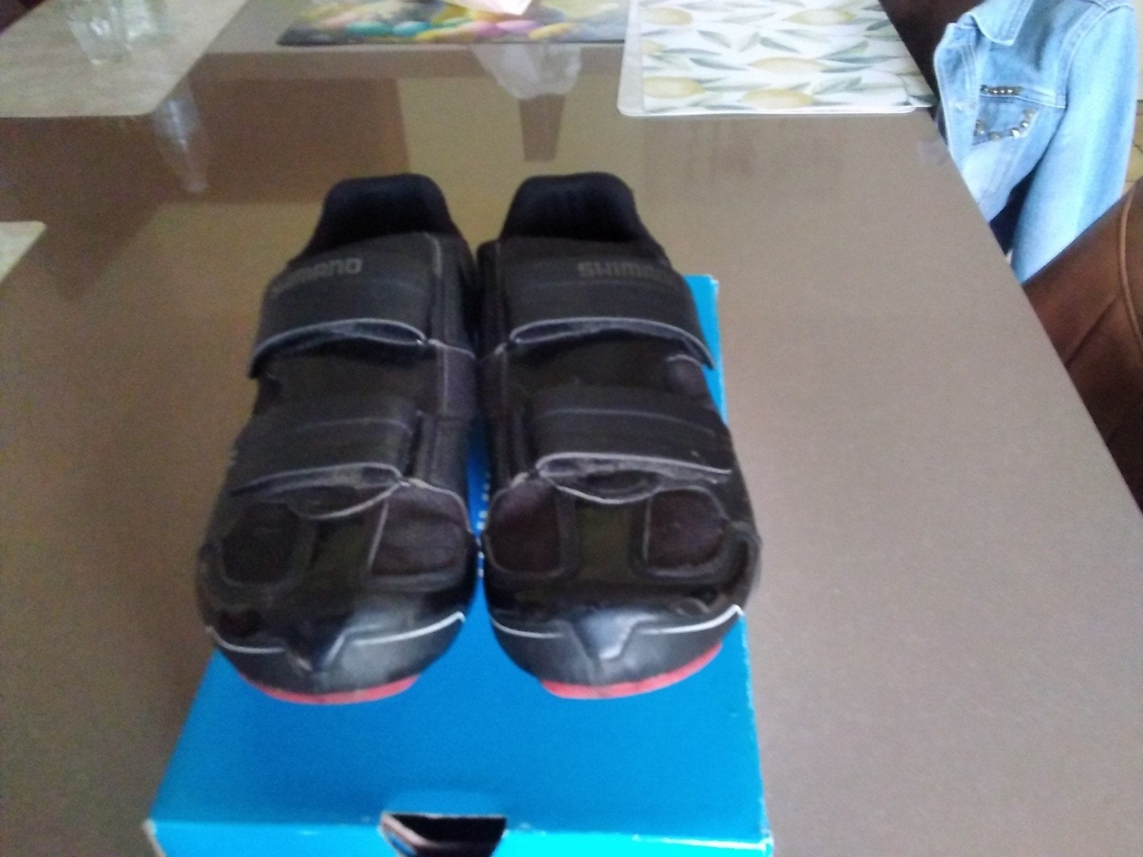 CHAUSSURES DE COURSE SHIMANO SH-50 TAILLE 43 NOIRES SPD, Vélos & Vélomoteurs, Enlèvement
