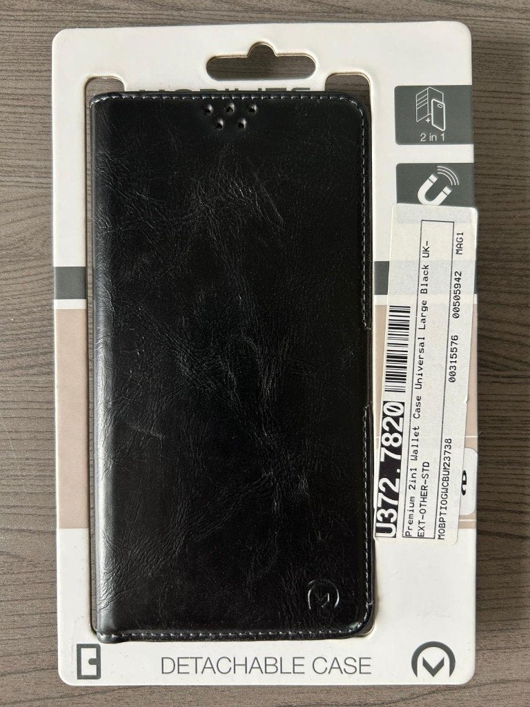 Mobilize Premium zwart 2 in 1 hoesje universeel, Télécoms, Téléphonie mobile | Housses, Coques & Façades | Marques Autre, Enlèvement ou Envoi