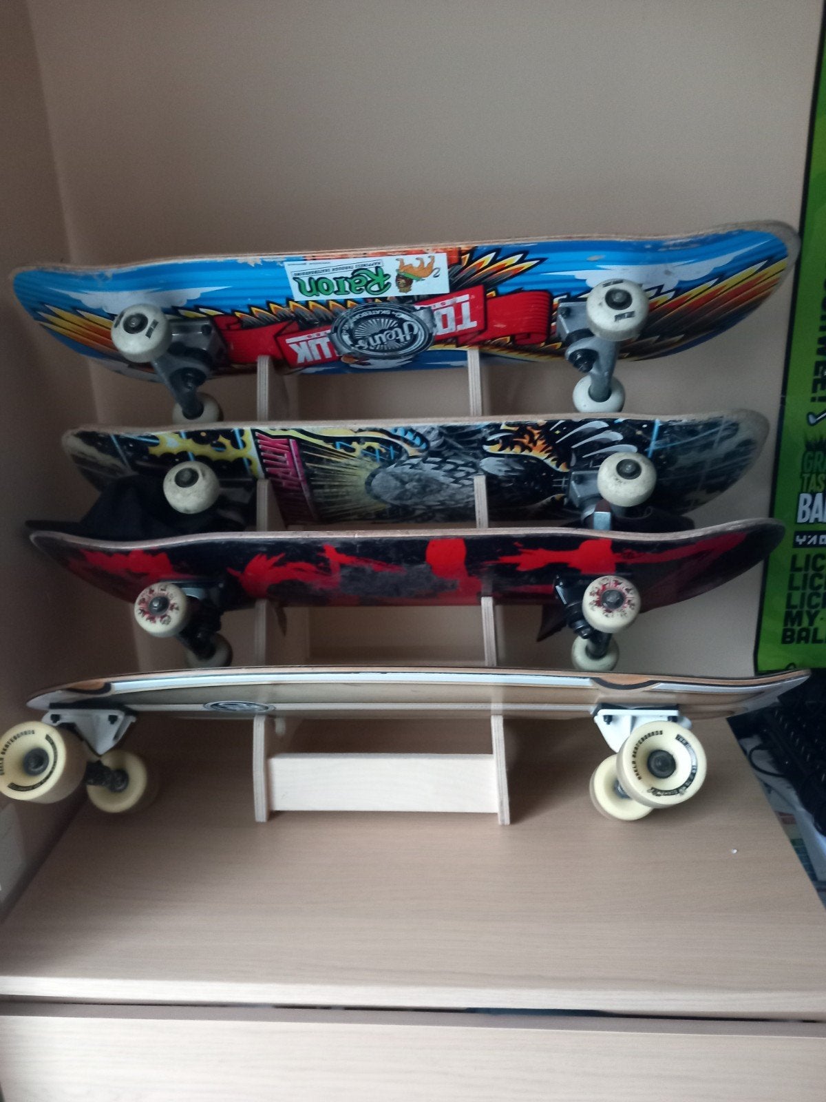 skateboards met rek, Ophalen, Gebruikt, Skateboard, Longboard