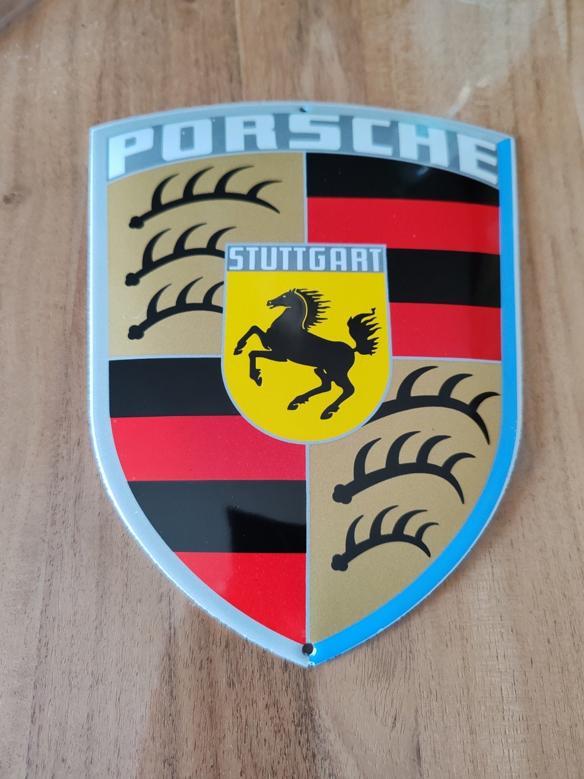 Porsche emaille plaat, Verzamelen, Ophalen of Verzenden, Zo goed als nieuw, Auto's