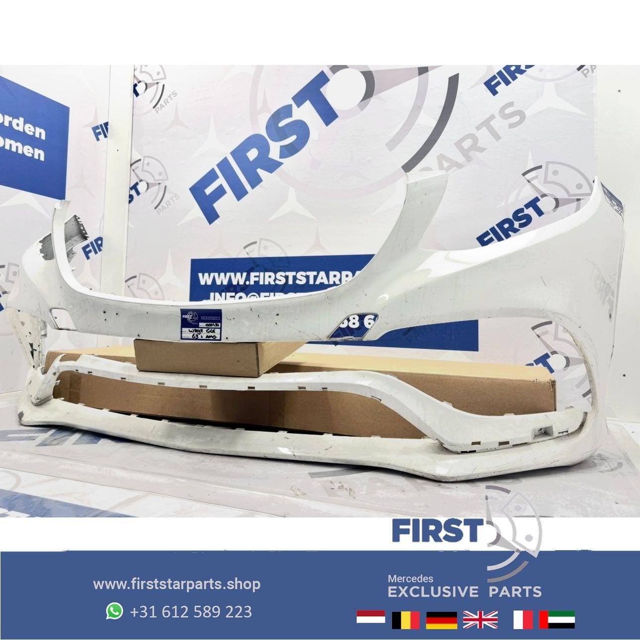 W292 BUMPER W166 GLE63 AMG A2928850925 9999 VOORBUMPER WIT G, Gebruikt, -, Voor, Ophalen of Verzenden