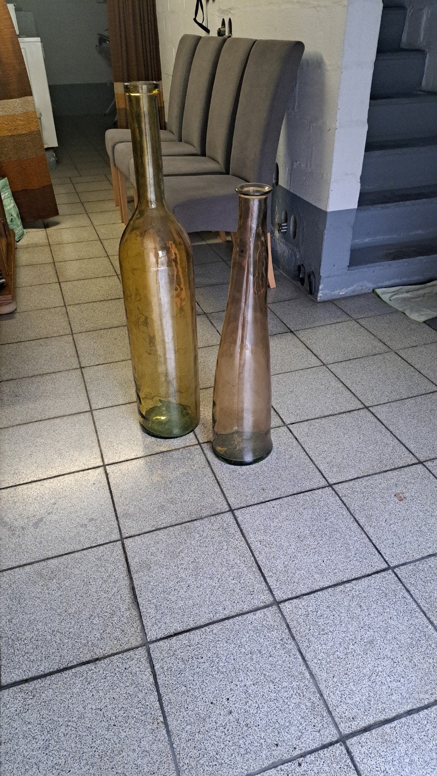 2 sieraad flessen, Ophalen