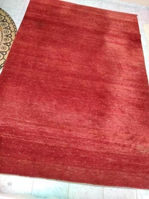 tapis rouge Gabbeh fait main - magnifique -, Antiquités & Art, Tapis & Textile, Enlèvement
