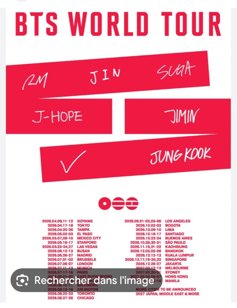 Concert Bts, Une personne, Juillet