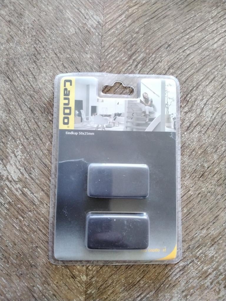 Eindkap trapleuning  mat zwart 50x25mm CANDO, Ophalen of Verzenden