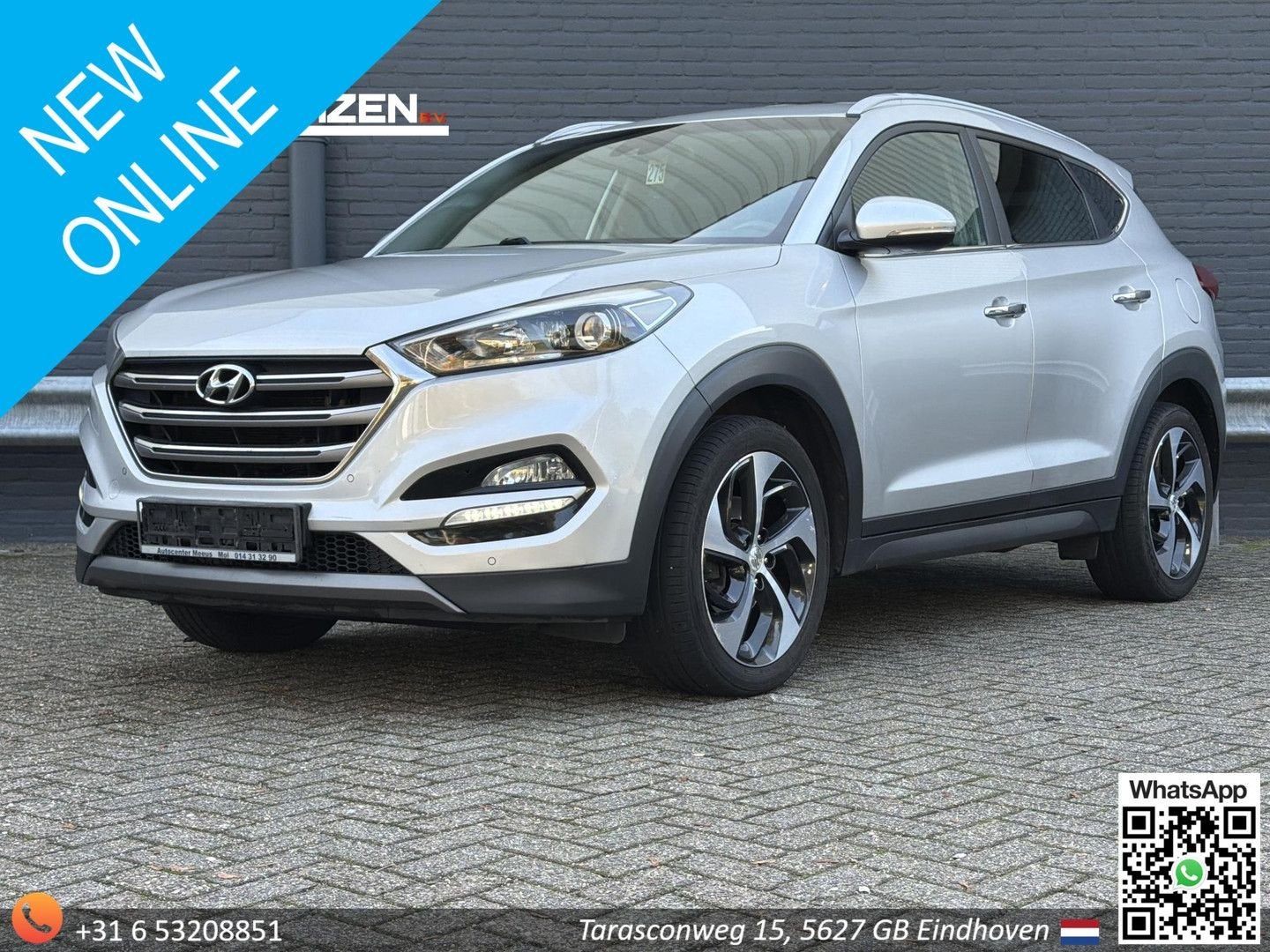 Hyundai Tucson 1.7 CRDi ISG Launch Edition | Camera | Leder, Auto's, Tucson, SUV of Terreinwagen, Zilver of Grijs, Te koop