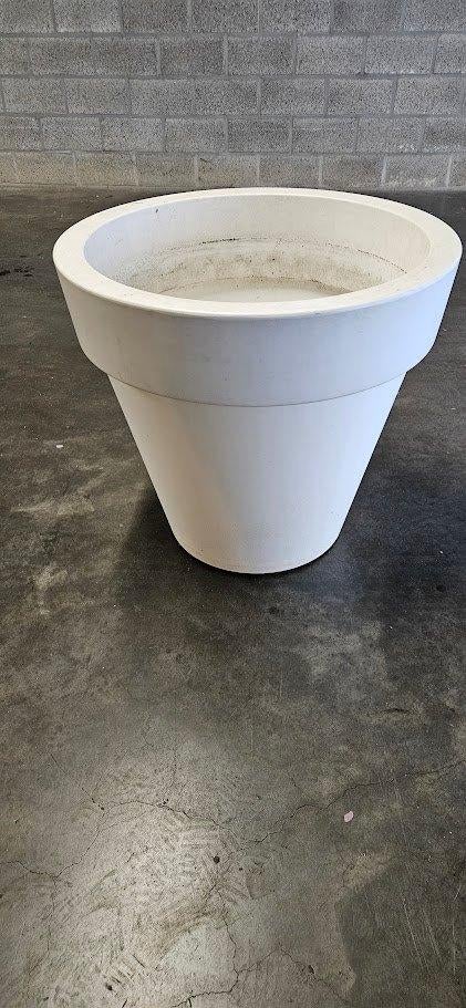 Grote kunststof bloempot wit D:58 H:54 Merk: Elho, Tuin en Terras, Ophalen, Kunststof, Gebruikt, 40 cm of meer