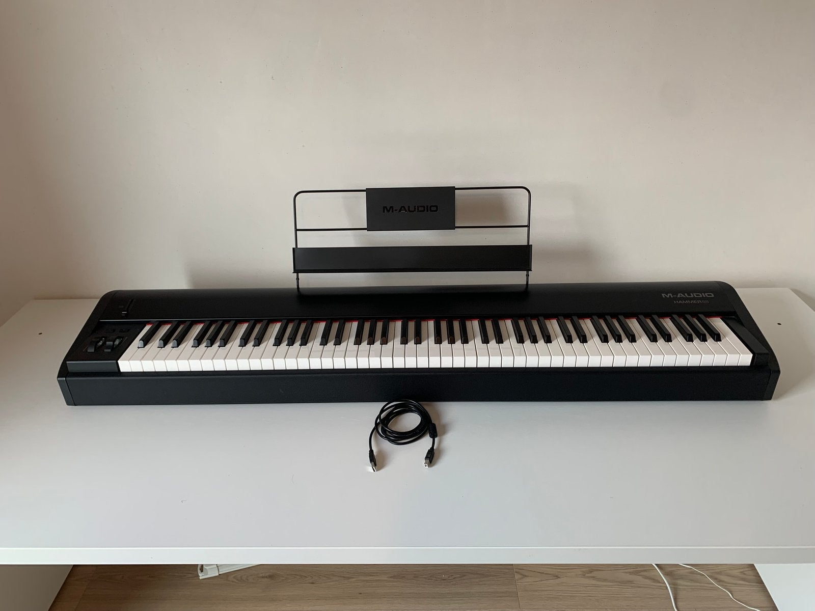 M-Audio Hammer 88 midi controller keyboard, Musique & Instruments, Pianos, Enlèvement, Comme neuf, Noir, Piano