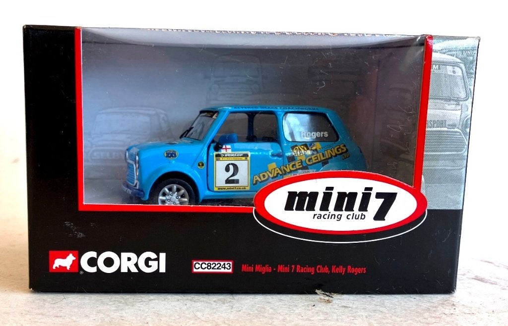 Mini Miglia - Mini 7 Racing Club Kelly Rogers Corgi CC82243., Enlèvement ou Envoi, Comme neuf, Voiture