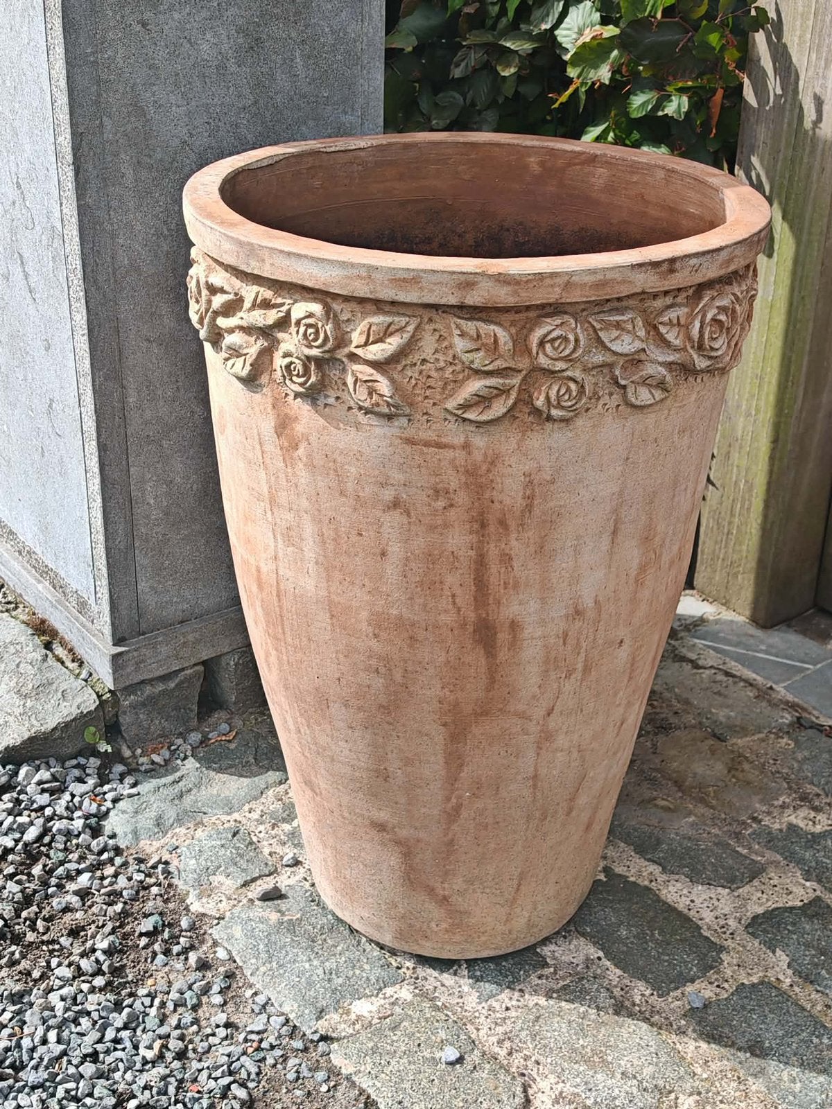 2 zware hoge bloempotten, Enlèvement, Comme neuf