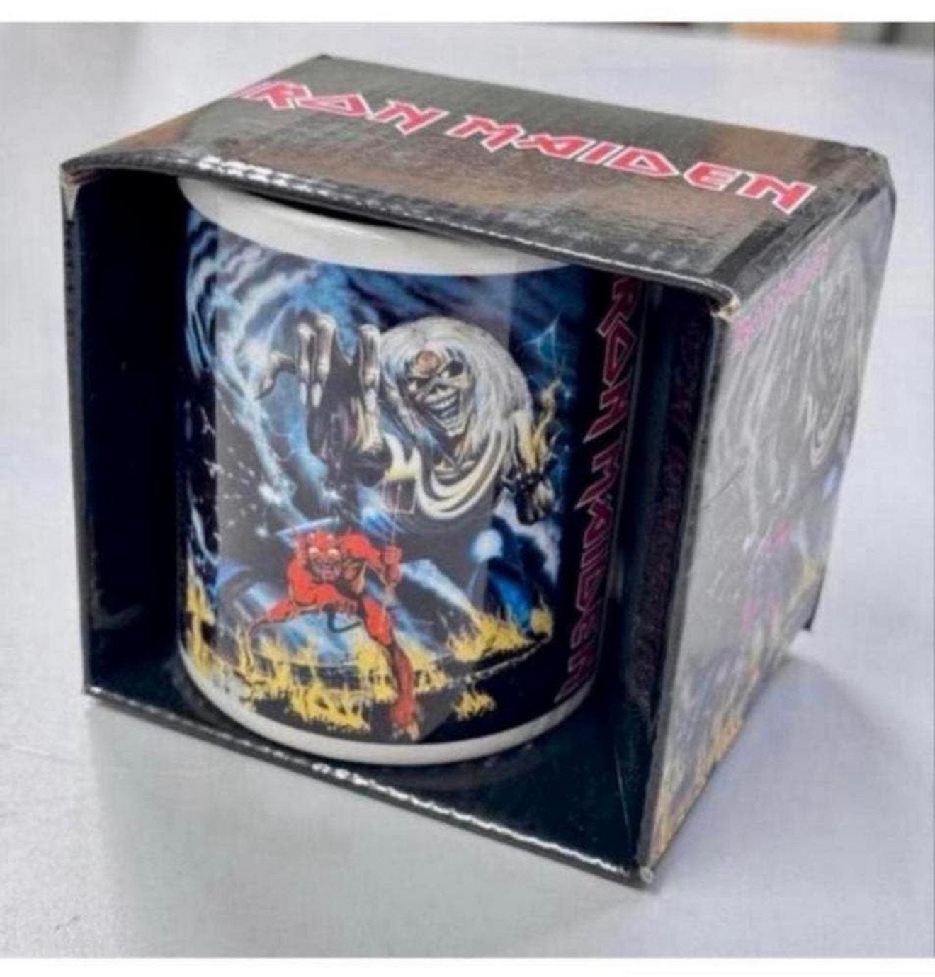 Iron Maiden The Number Of The Beast - Mok kom beker collect, Verzamelen, Ophalen of Verzenden, Nieuw, Gebruiksvoorwerp