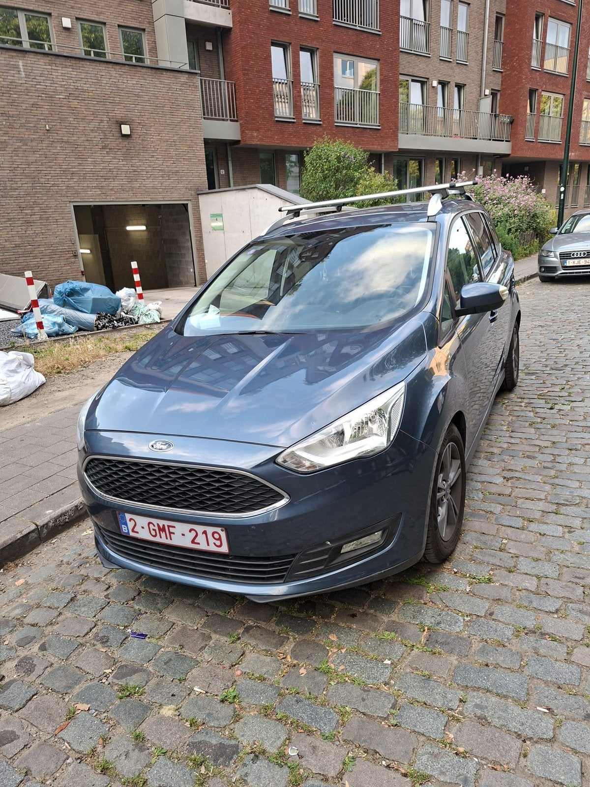 Ford Grand C-Max 1.0 EcoBoost Trend (EU6.2), Auto's, Ford, Blauw, Handgeschakeld, 5 deurs, Particulier