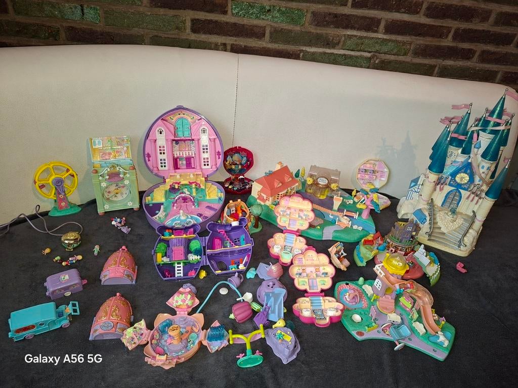 Polly pocket xxl collector lot met superzeldzame gouden hang, Enlèvement