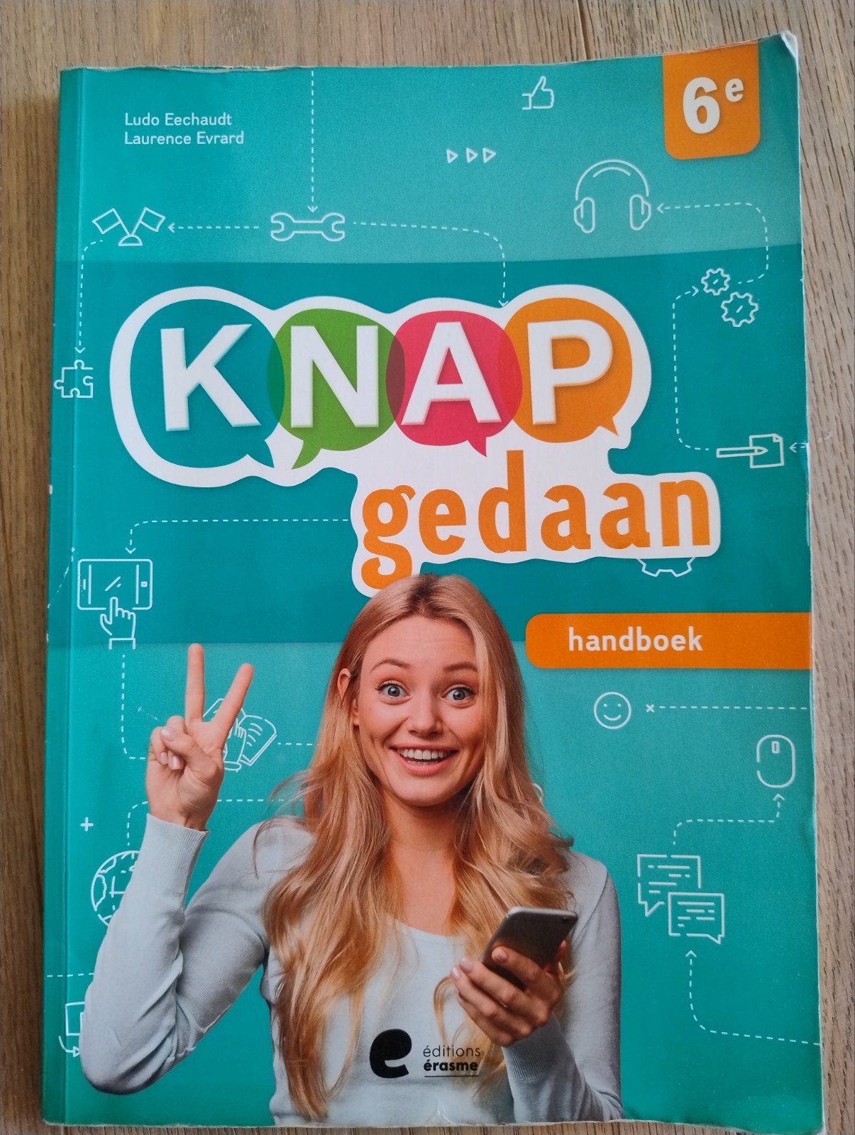 Knap gedaan 6ème handboek, Livres, Editions erasme, Néerlandais, Comme neuf, Enlèvement