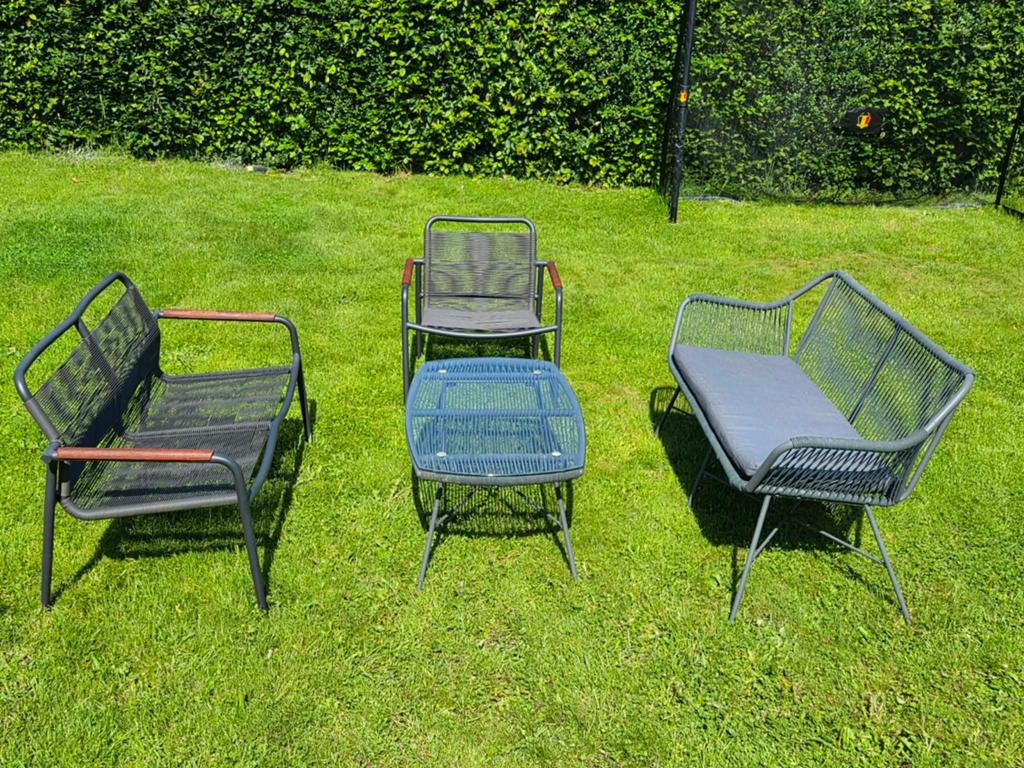 Salon de jardin, Aluminium, 5 places