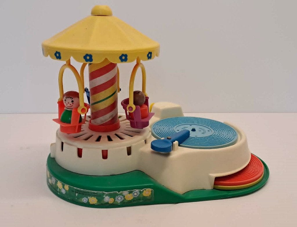 Jouet vintage Fisher-Price Change-A-Tune Carousel n170, Kinderen en Baby's, Speelgoed | Fisher-Price, Ophalen, Gebruikt, Overige typen
