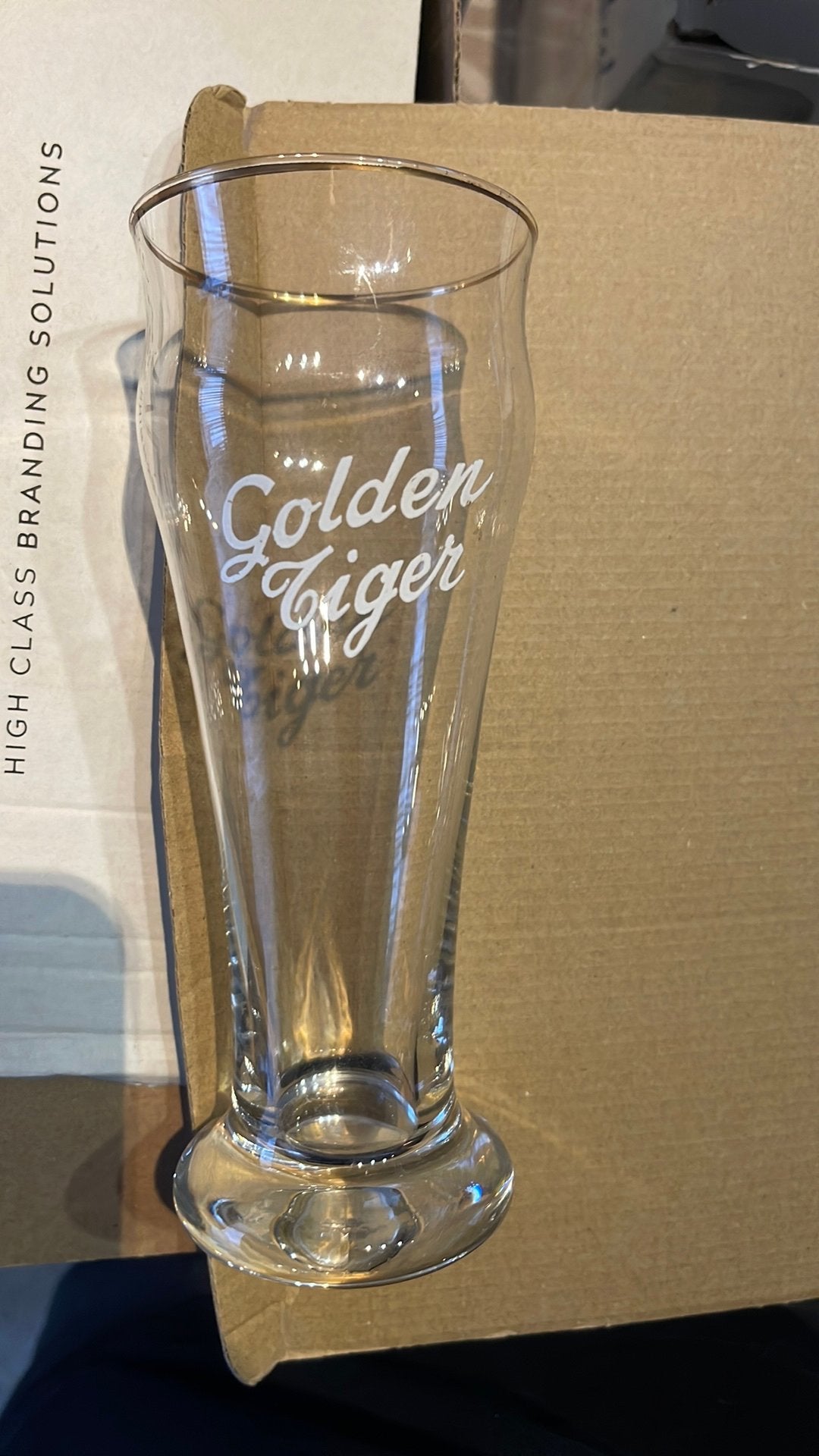 Glas golden tiger aalst, Verzamelen, Ophalen, Zo goed als nieuw
