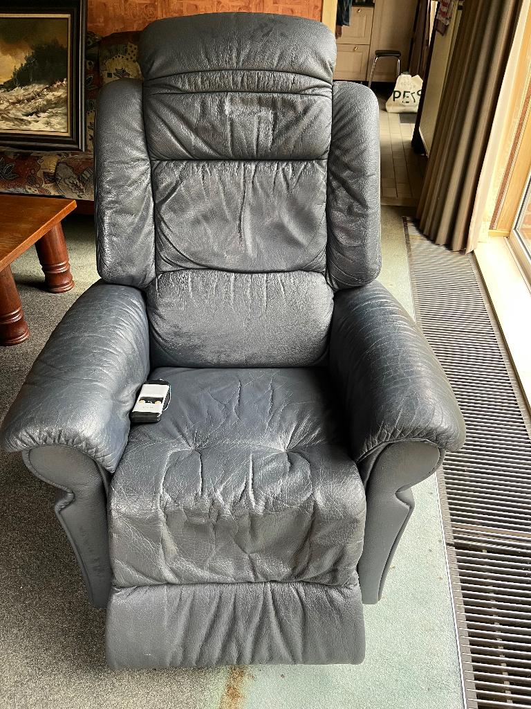 Relaxzetel, Huis en Inrichting, Zetels | Zetels, Ophalen, Gebruikt, Eenpersoons, Leer