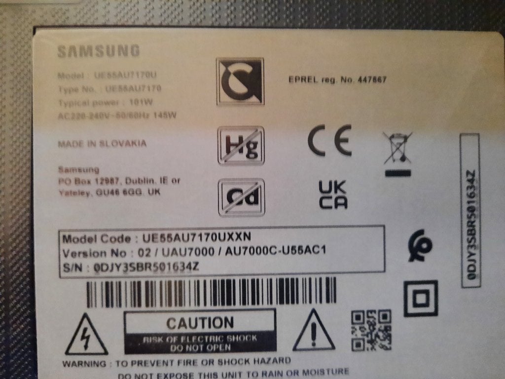 TV SAMSUNG DEFECT DIAMETER 140, Enlèvement ou Envoi, Ne fonctionne pas, 100 cm ou plus, Samsung