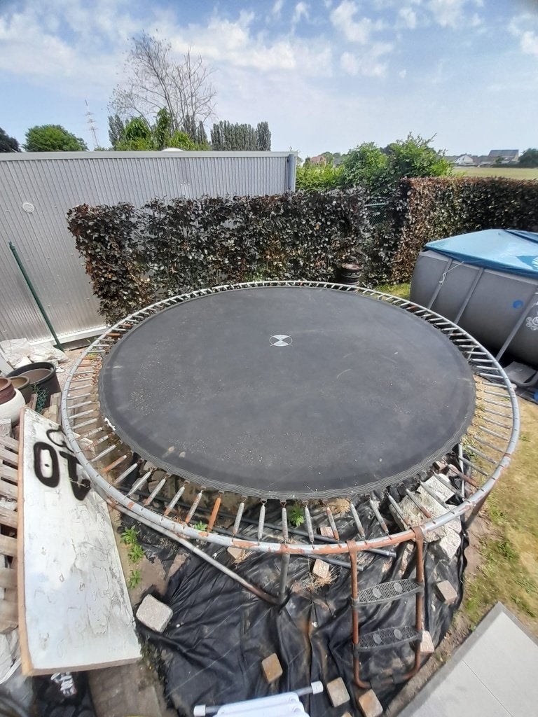 Trampoline Berg 4,5m, Ophalen, Gebruikt