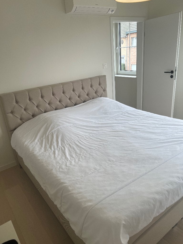 Boxspring te koop 180/200, Huis en Inrichting, Ophalen, Beige, Tweepersoons, 180 cm