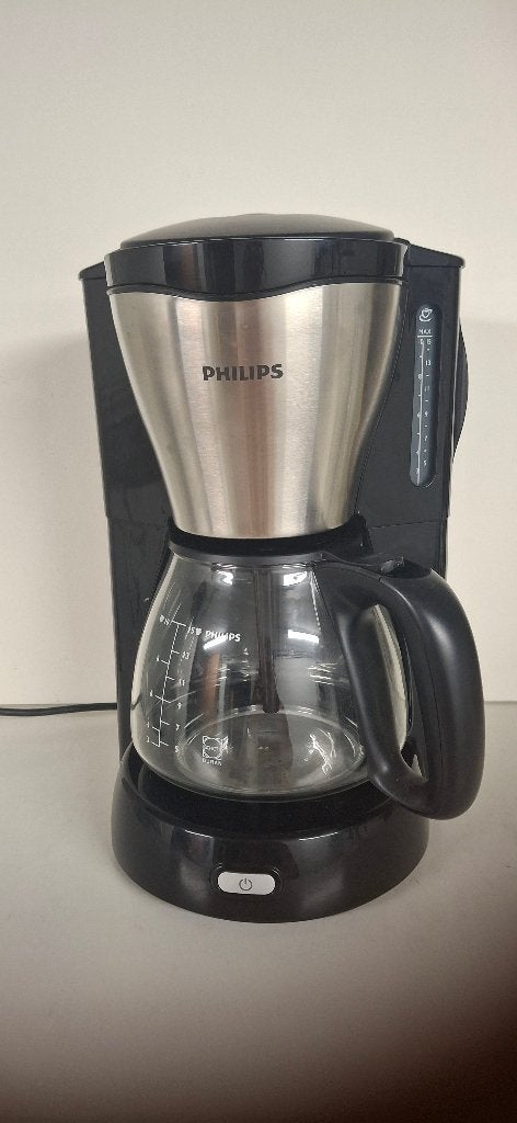 Philips Koffiezetapparaat Swirl HD7566/20 – Zilver, Electroménager, Cafetières, Comme neuf, Café moulu, Cafetière, 10 tasses ou plus