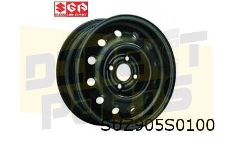 Suzuki Splash velg staal 5.5J x 15" zwart (4/08-4/15) Origin, Auto-onderdelen, 15 inch, -, Verzenden, -