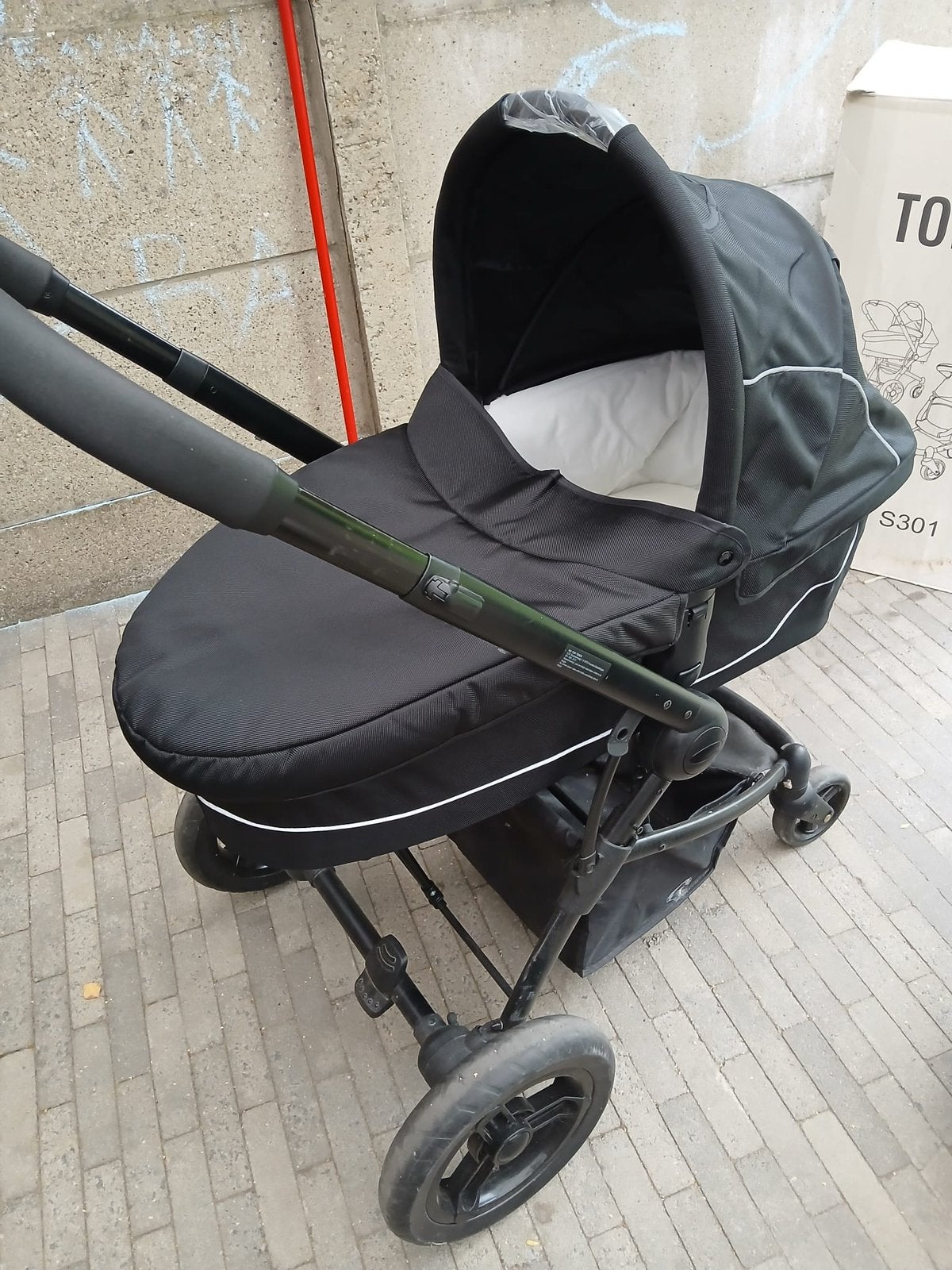 Torck 3-in-1 Kinderwagen – Zwart (maxi-cosi), Avec siège auto, Comme neuf, Enlèvement, Poussette