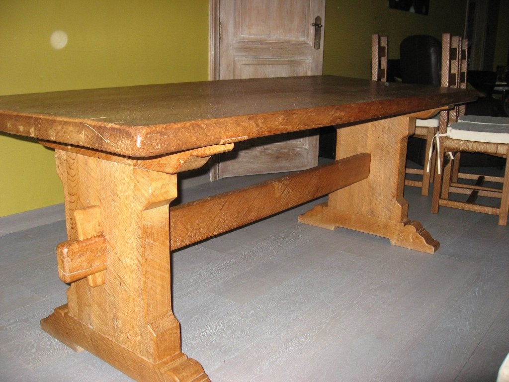Eettafel en stoelen, Ophalen, Gebruikt, Klassiek, Eikenhout