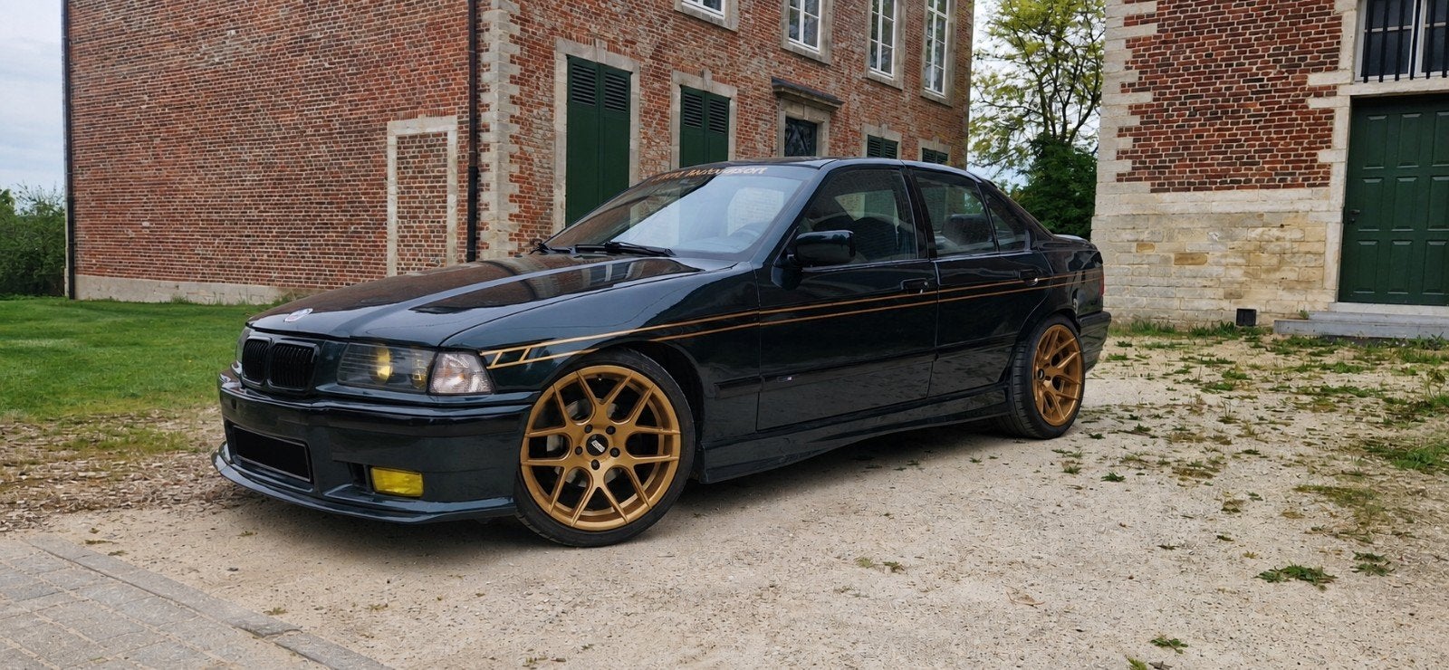 BMW e36 318i wide body, Auto's, Automaat, 4 deurs, Achterwielaandrijving, Zwart