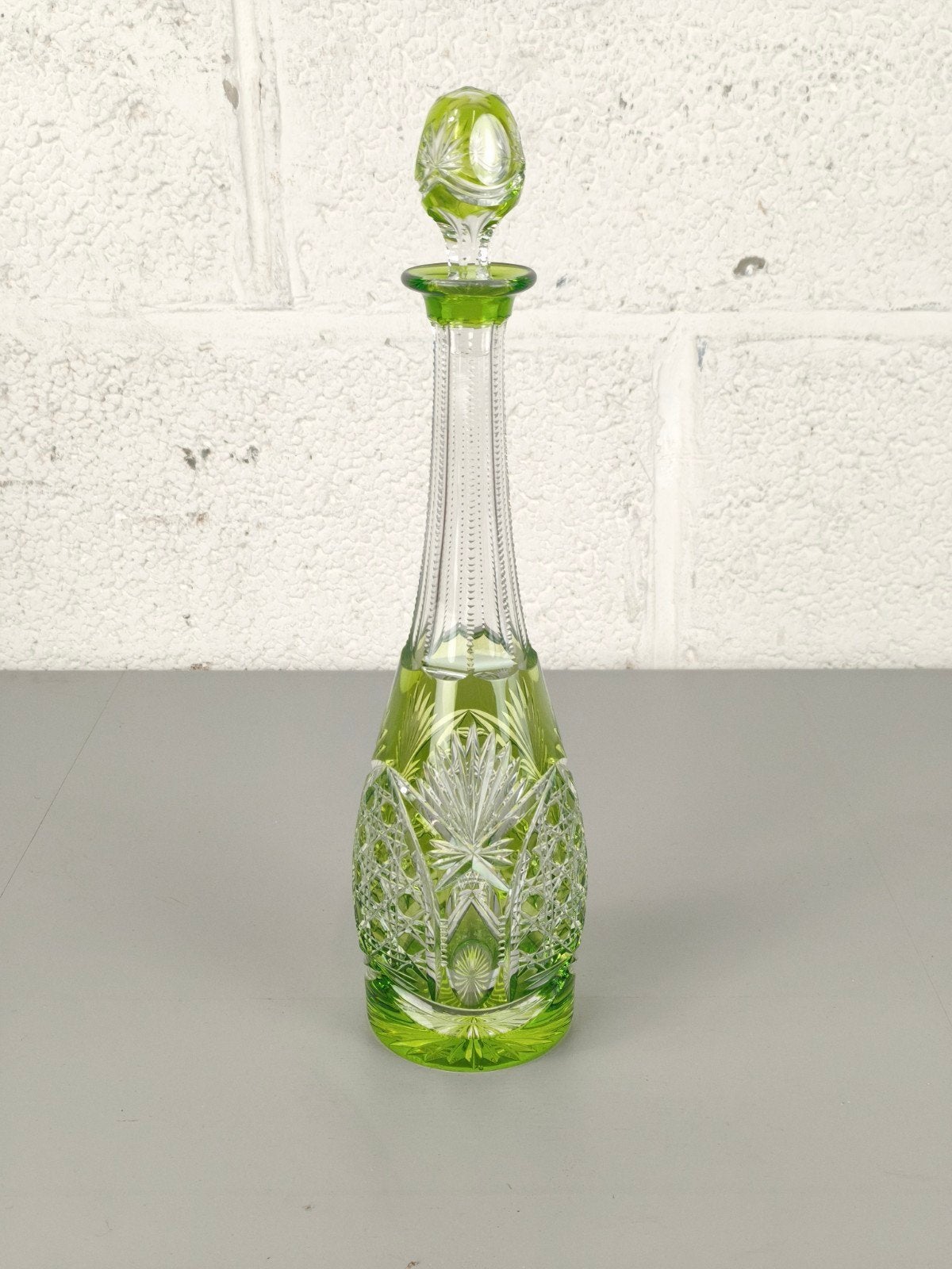 Val Saint Lambert Sevilla karaf, Antiquités & Art, Antiquités | Verre & Cristal, Enlèvement ou Envoi