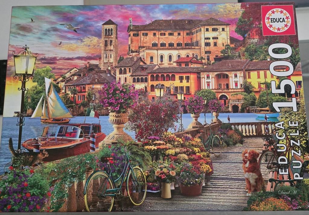 Puzzel educa 1500 stuks italiaans dorpje, Ophalen of Verzenden