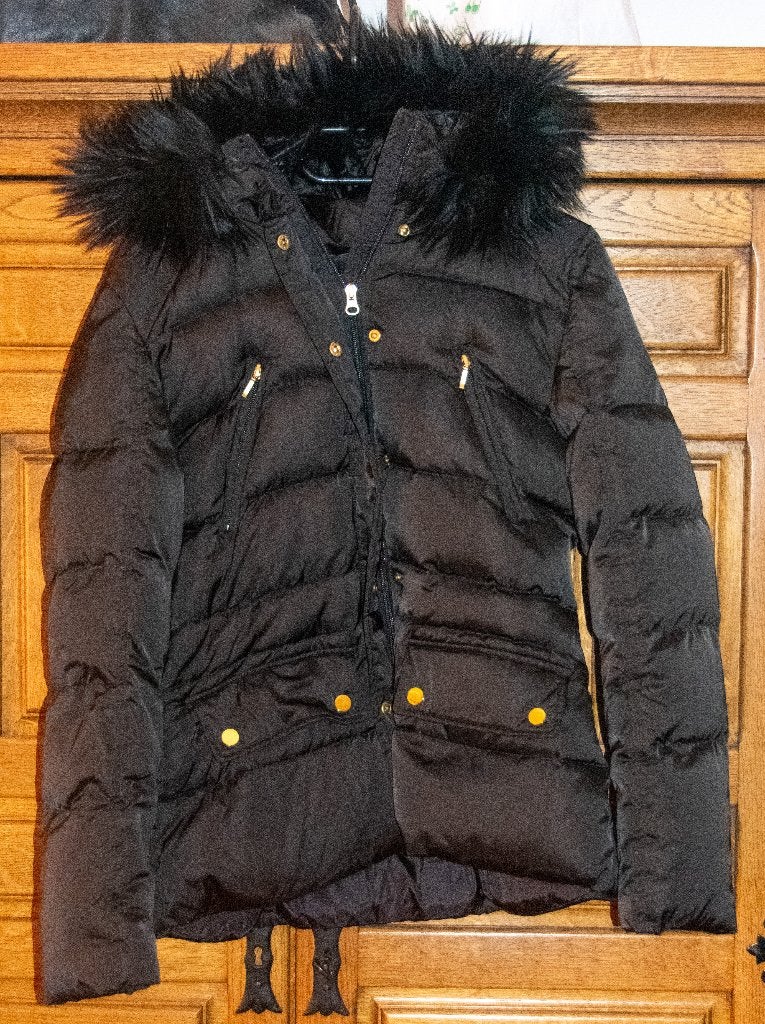 parka Hallhuber, Maat 38/40 (M), Blauw, Ophalen of Verzenden, Zo goed als nieuw
